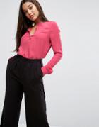 Y.a.s Claret Red Shirt - Pink