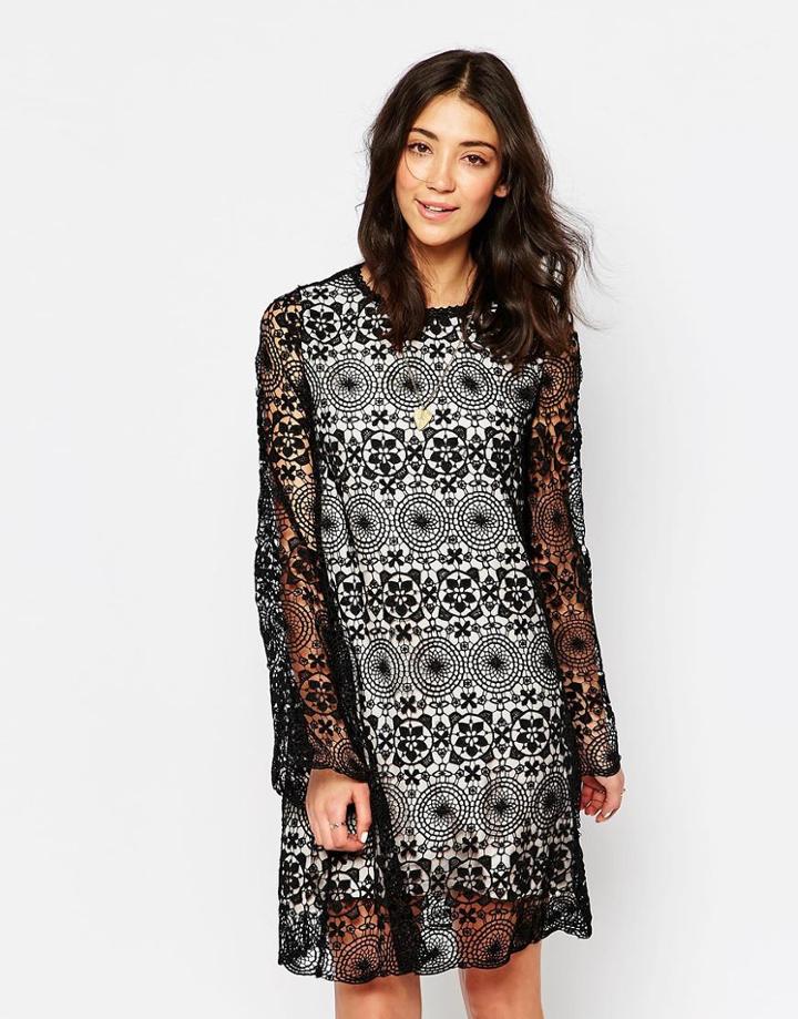 Little White Lies Maridol Dress In Tie Dye - Black