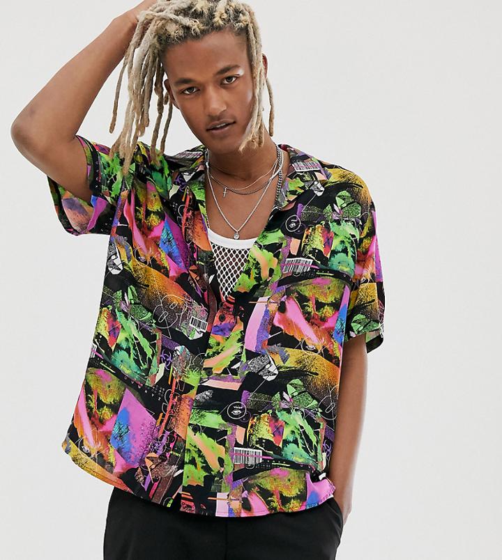 Collusion Graphic Print Shirt-multi