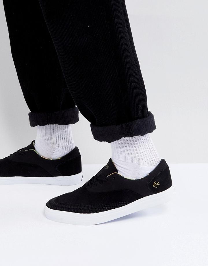 Es Skateboarding Arc Sneakers In Black - Black