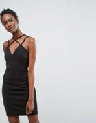 Wal G Double Strap Cami Dress - Black