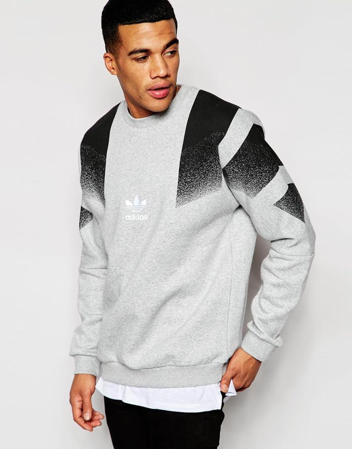 Adidas Originals Retro Sweatshirt Aj7891 - Gray