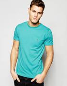 Tommy Hilfiger T-shirt With Flag Logo - Aqua