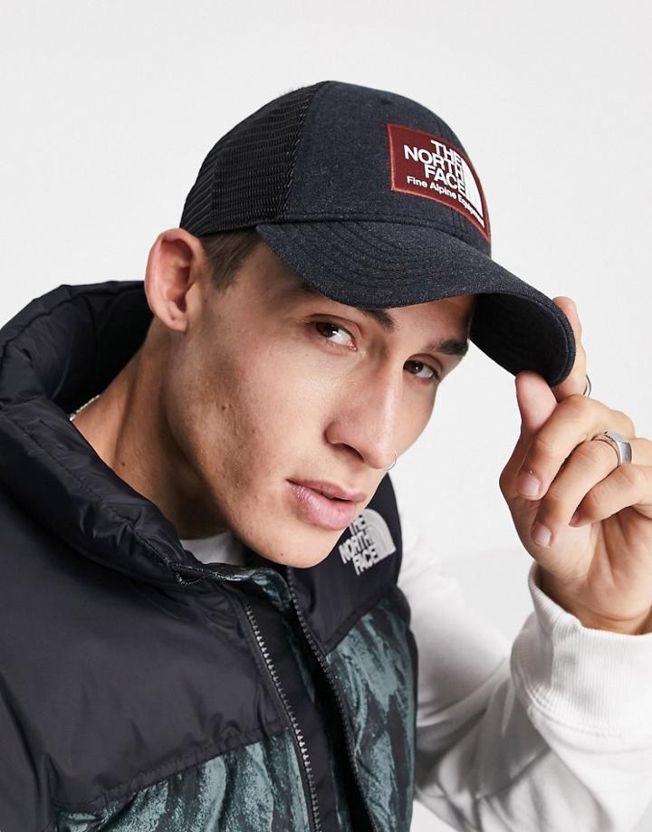 The North Face Mudder Trucker Cap In Dark Gray-grey
