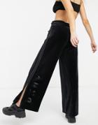 Dkny Wide Leg Pant In Black