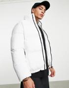 Bershka Puffer Jacket In White