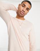 Brave Soul Long Sleeve Top In Summer Pink