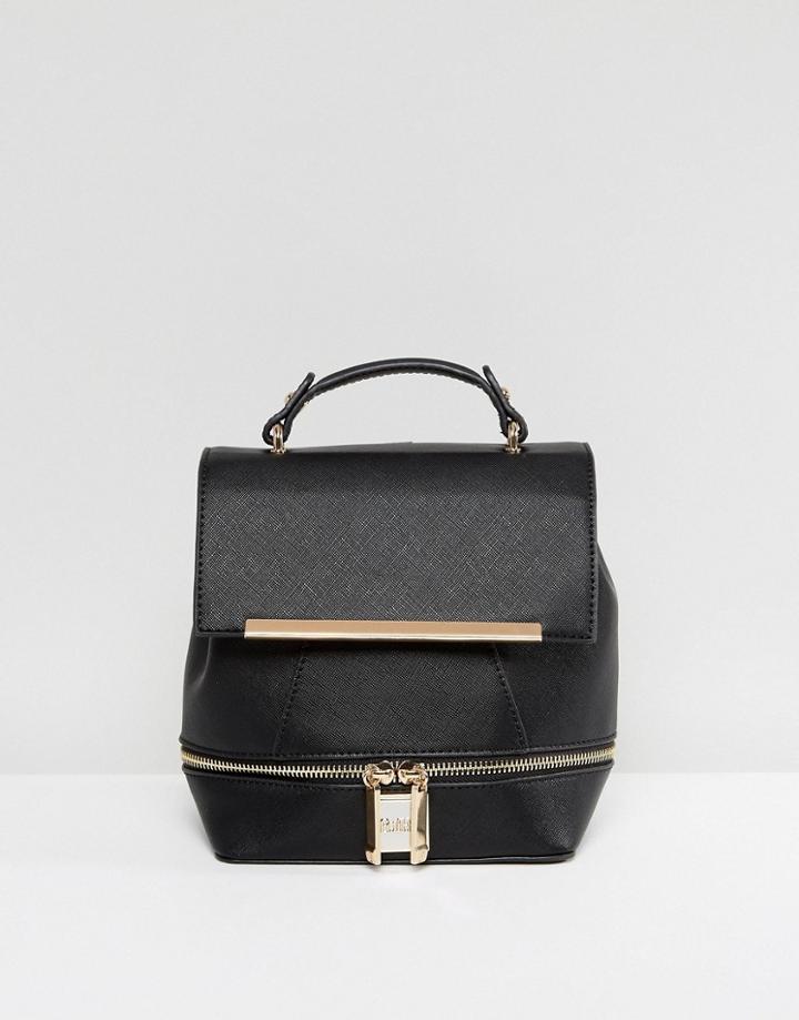 Faith Cross Hatch Cross Body Backpack - Black