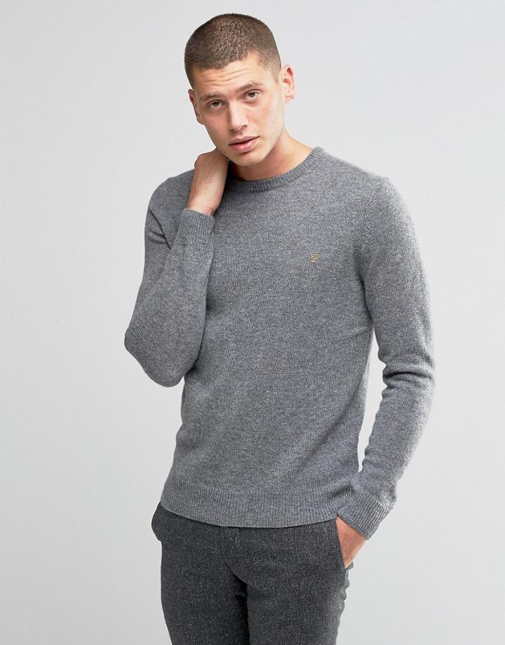 Farah Sweater In Lambswool - Gray
