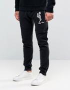 Religion Big Skeleton Jersey Jogger - Black