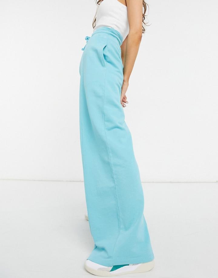 Asos 4505 Washed Wide Leg Sweatpants-green