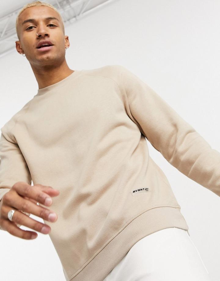 Bershka Sweatshirt In Stone-neutral