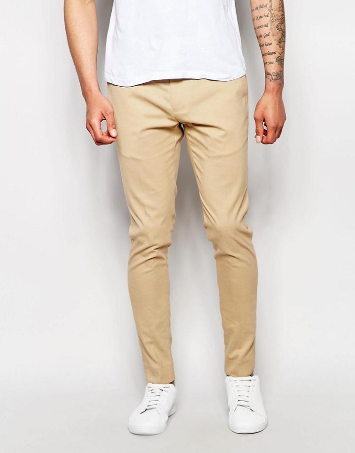 Asos Super Skinny Pants - Camel