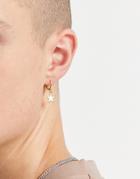 Madein. Moon And Star Charm Earrings In Gold