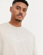 Asos Design Oversized T-shirt With City Skyline Drawing