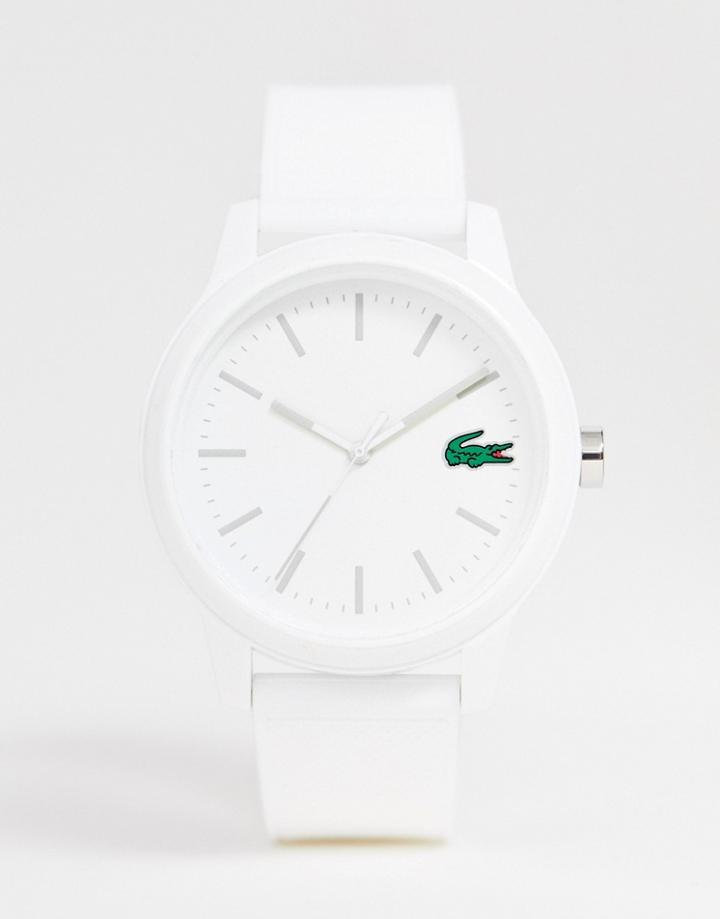 Lacoste 12.12 Silicone Watch In White