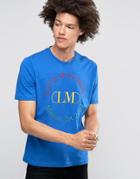 Love Moschino Embroidered Milano 2008 T-shirt - Blue