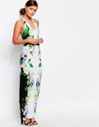 Ted Baker Torus Maxi Dress In Forget Me Not Trellis Print - Multi