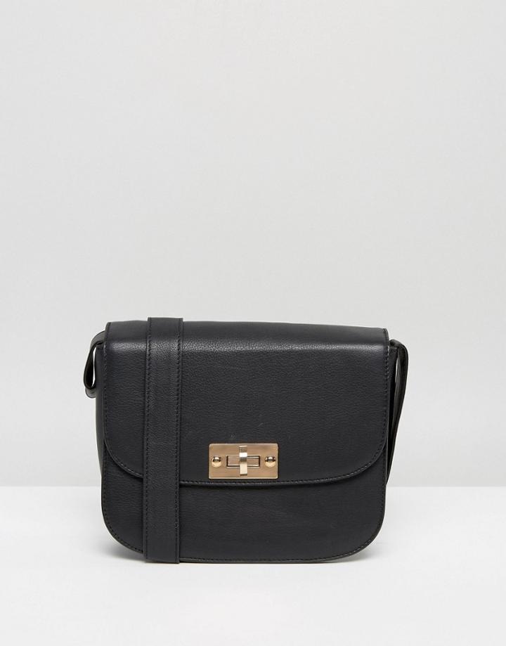 Selected Femme Leather Bag - Black