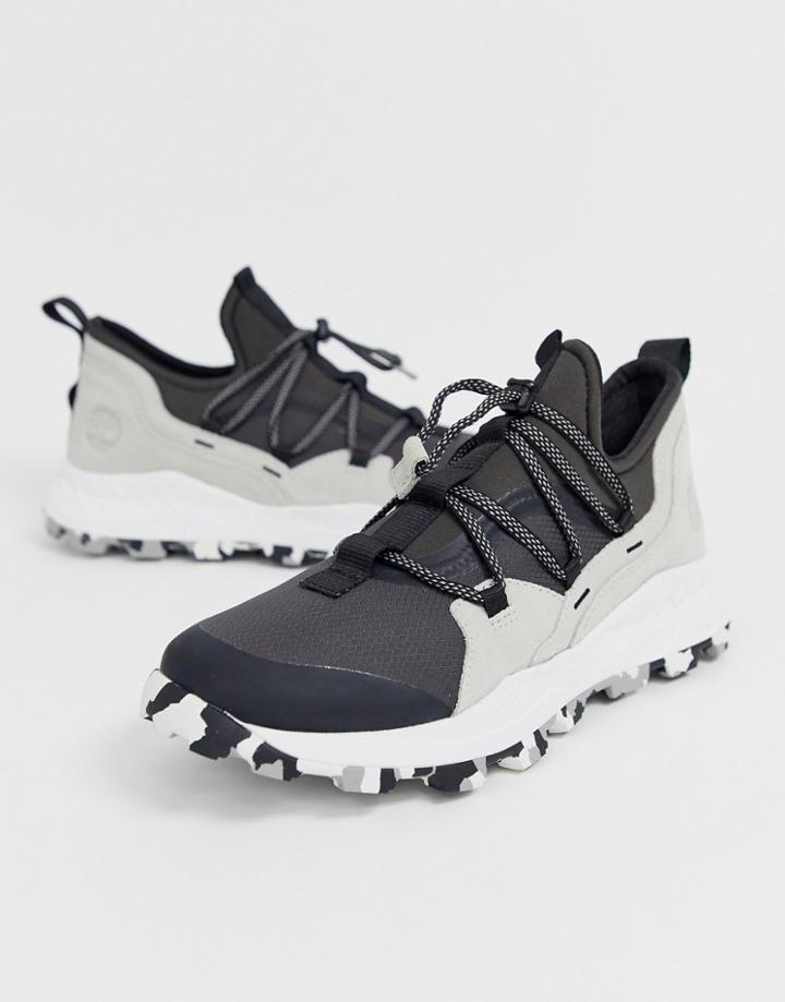 Timberland Brooklyn Hiker Sneakers In Black Mesh - Black