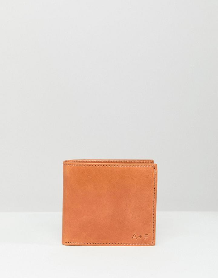 Abercrombie & Fitch Leather Billfold Wallet In Brown - Brown