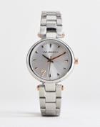 Karl Lagerfeld Kl5000 Ladies Stainless Steel Watch With White Dial - Silver