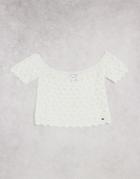 Superdry Prarie Daze Crochet Top In White