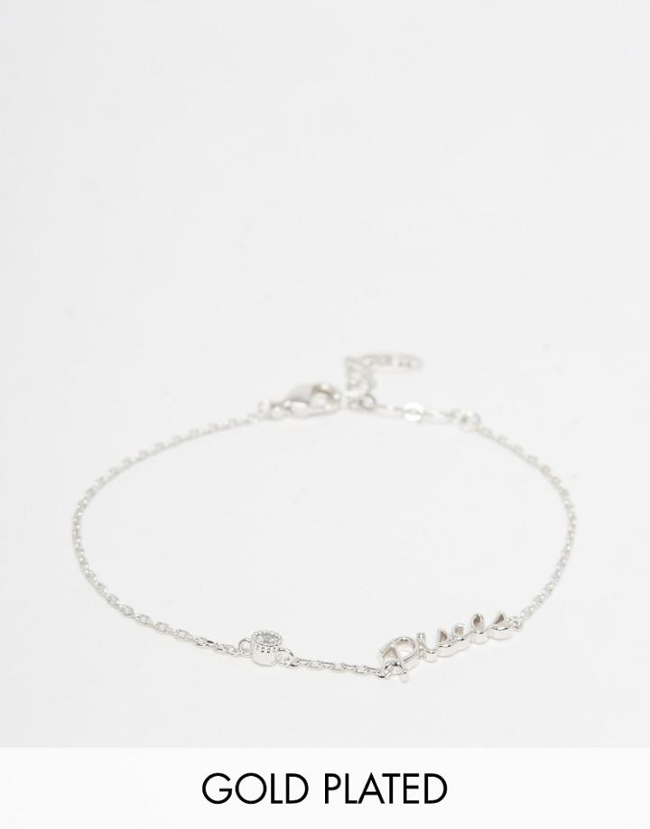 Astrid & Miyu Pisces Zodiac Bracelet - Silver