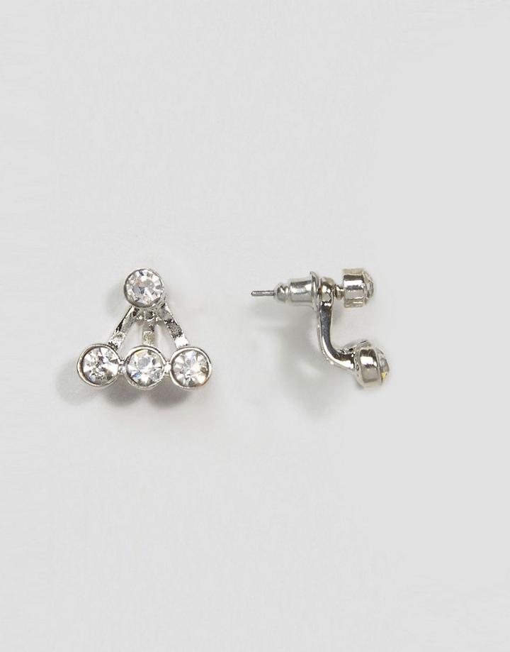 Asos Mini Jewel Swing Earrings - Clear