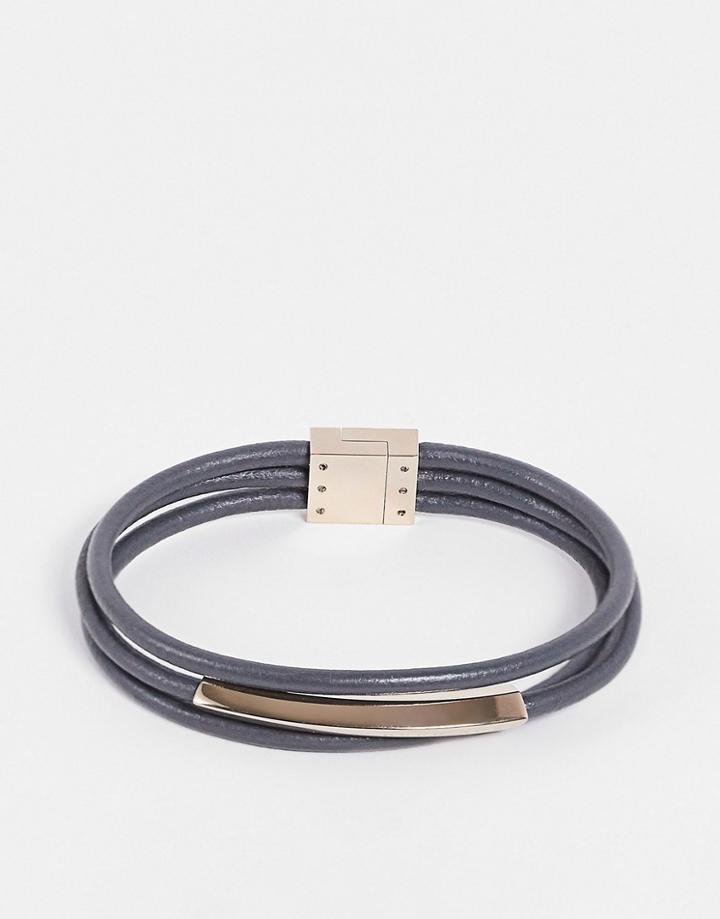Hugo Boss Insignia Bracelet In Mixed Metal-multi