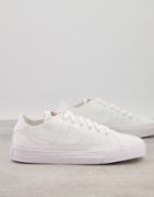 Nike Court Legacy Canvas Sneakers In White