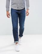 Armani Jeans J06 Slim Fit Stretch Mid Used Wash Jeans - Blue