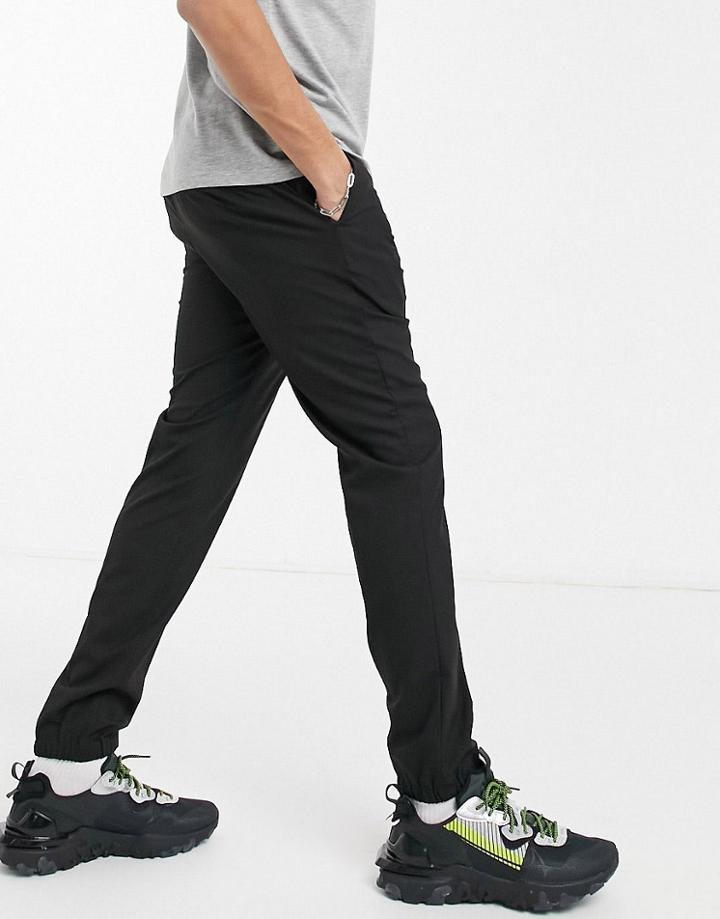 Asos Design Smart Skinny Pants In Black With Elasticated Waist