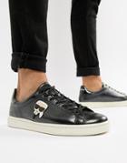 Karl Lagerfeld Kourt Low Top Sneakers In Black - Black