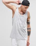 Cheap Monday Focus Tank Cloud Logo - Gray Melange