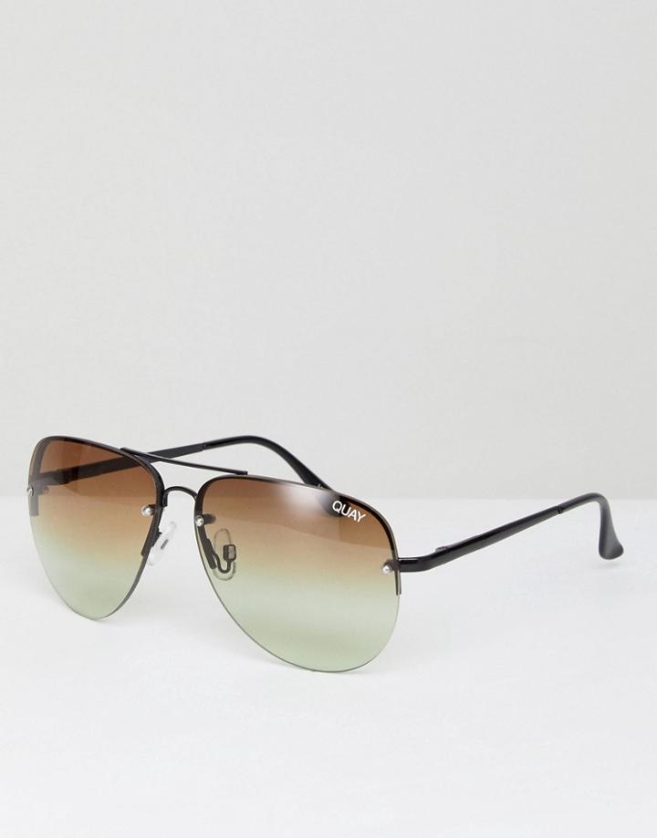 Quay Australia Muse Fade Sunglasses - Black