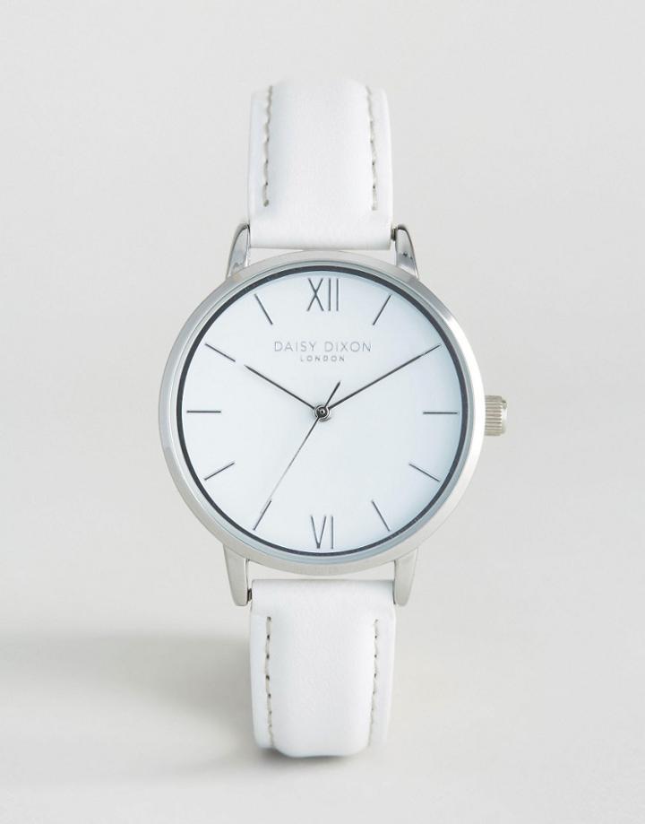 Daisy Dixon White Tara Leather Watch - White