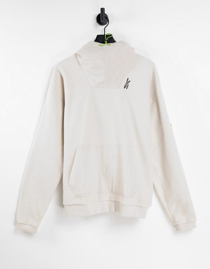 Reebok Cozy Hoodie In Beige-neutral