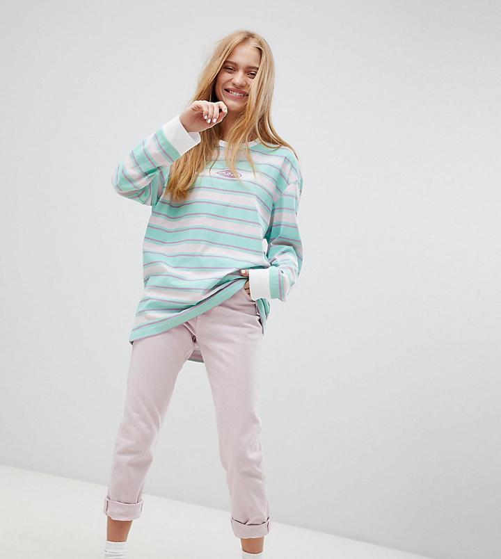 Puma Exclusive Oversized Organic Cotton Stripe Long Sleeve T-shirt - Multi