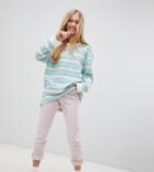Puma Exclusive Oversized Organic Cotton Stripe Long Sleeve T-shirt - Multi