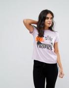 Heartbreak Tropics T-shirt - Purple