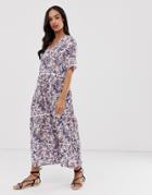 Y.a.s Paisley Print Tiered Maxi Dress - Multi