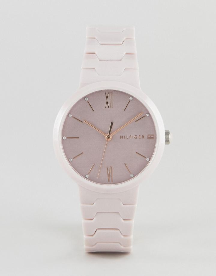 Tommy Hilfiger Avery Ceramic Bracelet Watch 36mm - Pink