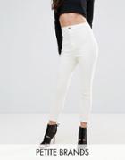 Missguided Petite Vice High Waisted Ankle Grazer Super Stretch Skinny Jean - Blue