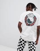 Globe Less Hate More Skate Back Print T-shirt In White - White
