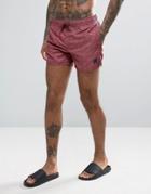 Native Youth Swim Shorts Faint Zig Zag - Red