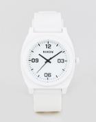 Nixon A1248 Time Teller P Corp Silicone Watch In White - White