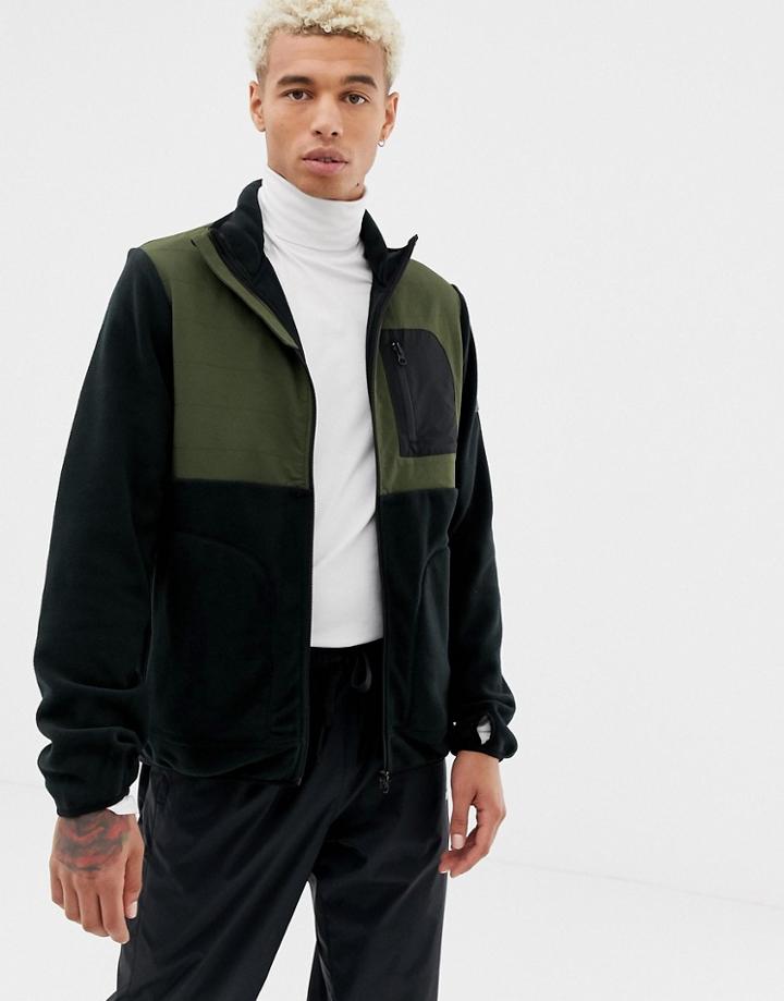 Element Hunter Zip Through Fleece In Black - Navy