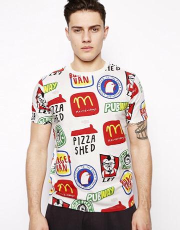 Lazy Oaf T-shirt In Pubway Print