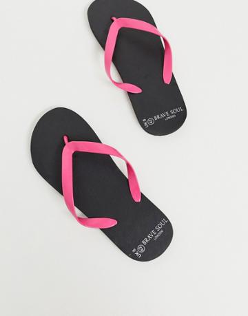 Brave Soul Neon Flip Flop - Pink